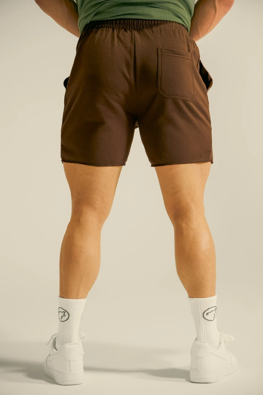 Men's Varsity Shorts Mocha Brown 3 Men's Varsity Shorts Mocha Brown - Image 3