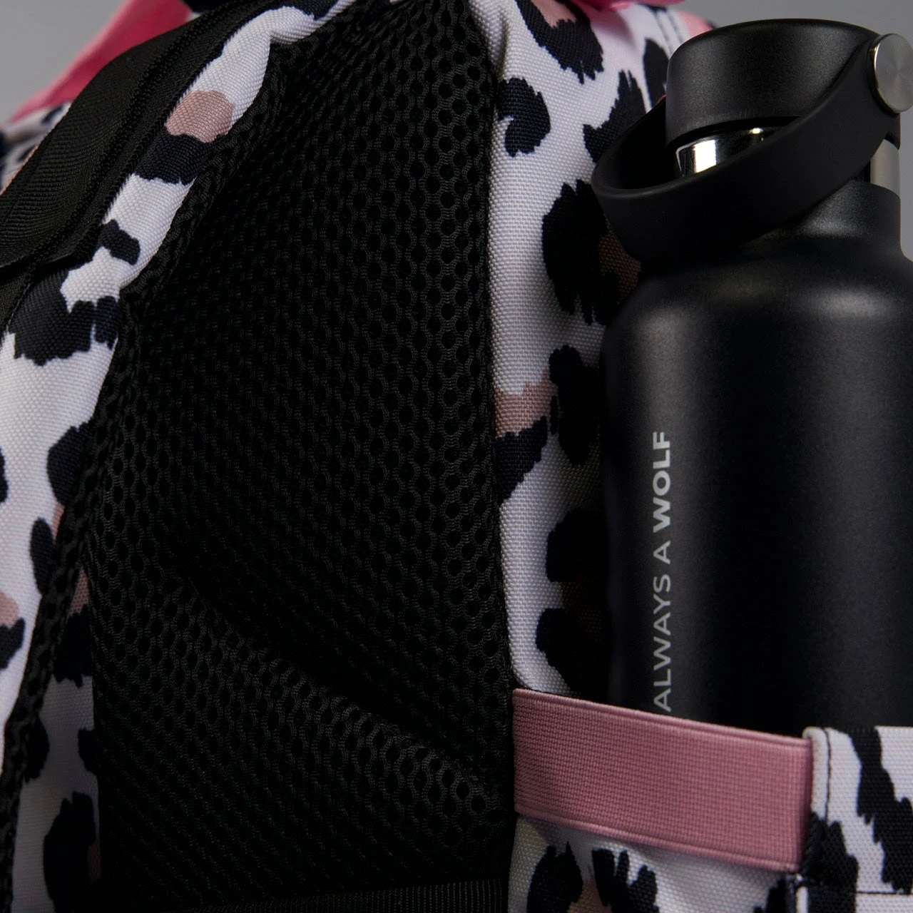 15L Backpack Leopard Pink Zip 18 15L Backpack Leopard Pink Zip - Image 18