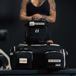 40L Ultimate Duffle Bag Alpha Black White Accents -Fashion bags 0F418F00 3981 4612 A876 8EF1702670D8