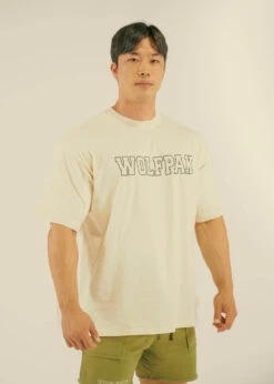 Men's Varsity Tee Cream