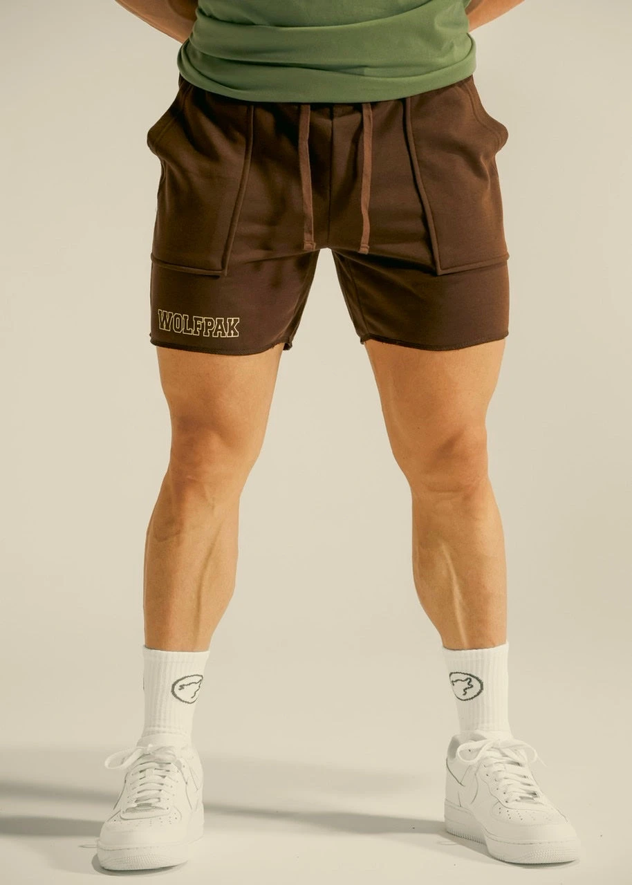 Men's Varsity Shorts Mocha Brown 1 Men's Varsity Shorts Mocha Brown