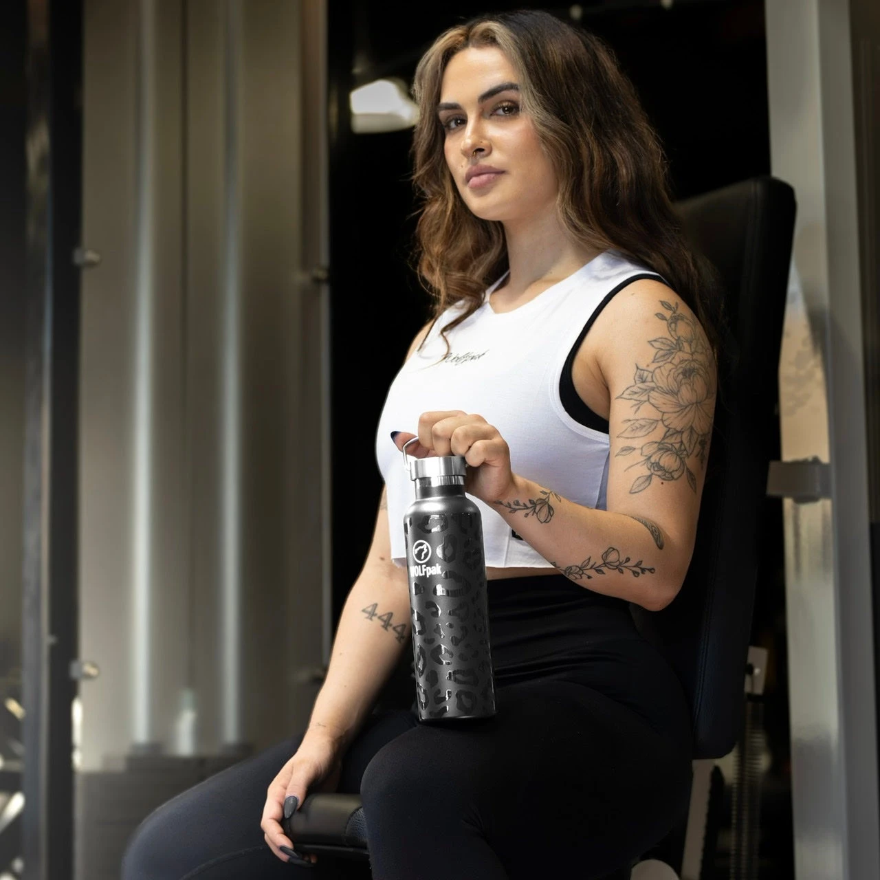 25oz Flask Black Leopard 3 25oz Flask Black Leopard - Image 3