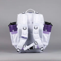 35L Backpack White With Purple Accents -Fashion bags 1D2F535A 6E0F 4C31 B3EC 8A0EFEE0F95E