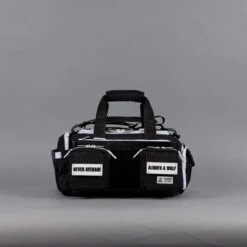 20L Mini Duffle Bag Black With White Accents -Fashion bags 20Ls4.30.24 013