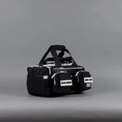 20L Mini Duffle Bag Black With White Accents -Fashion bags 20Ls4.30.24 014