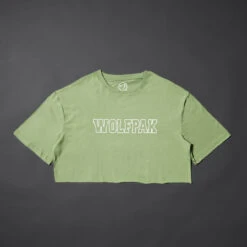 Women's Varsity Cropped Tee Moss Green -Fashion bags 303F9421 033E 40B3 8088 023437749D72