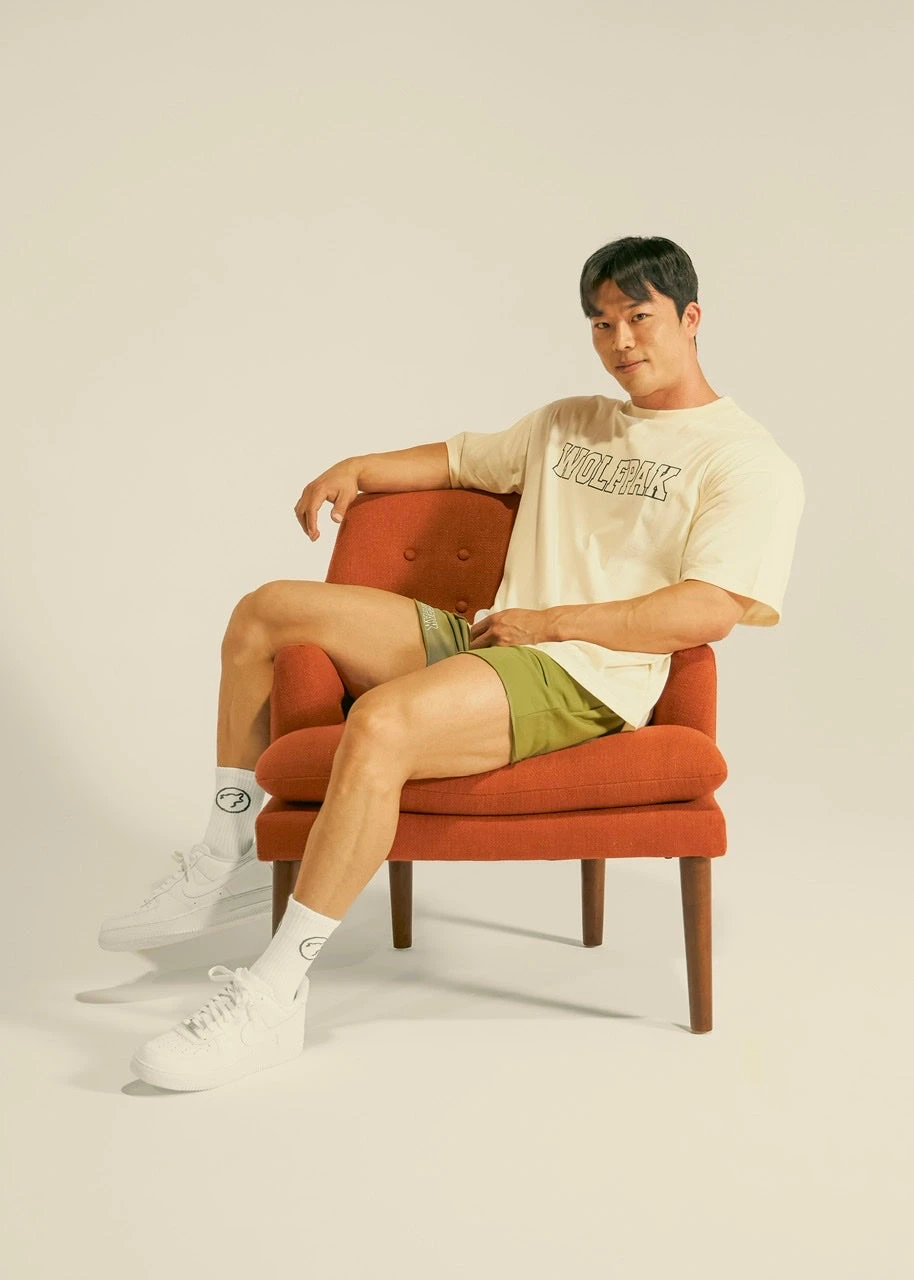 Men's Varsity Shorts Moss Green 5 Men's Varsity Shorts Moss Green - Image 5