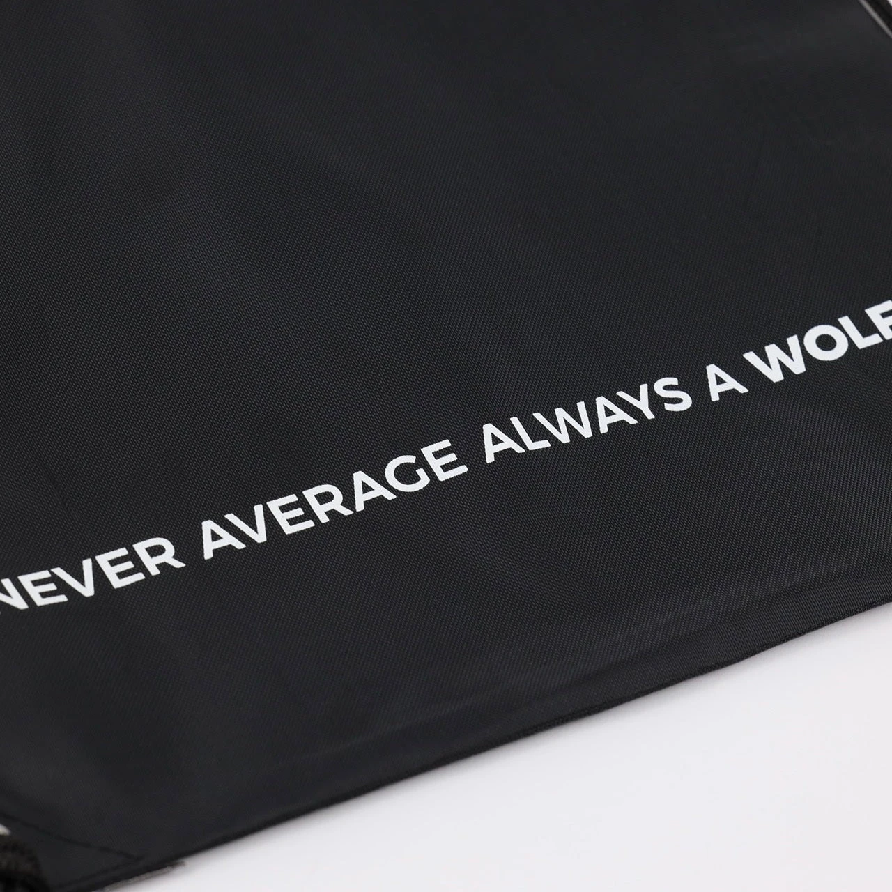 Black Draw String Sackpack Bag 6 Black Draw String Sackpack Bag - Image 6