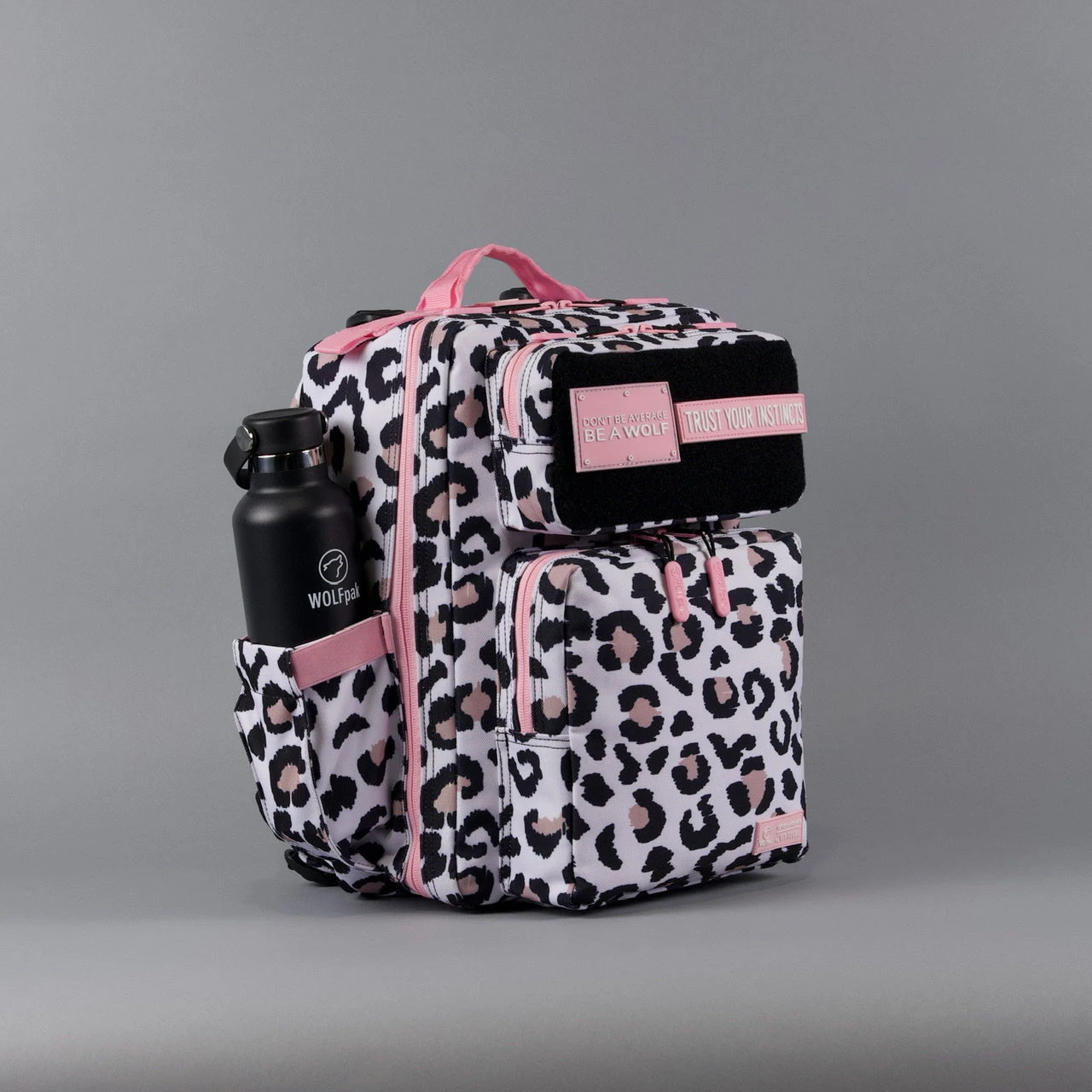 15L Backpack Leopard Pink Zip 8 15L Backpack Leopard Pink Zip - Image 8