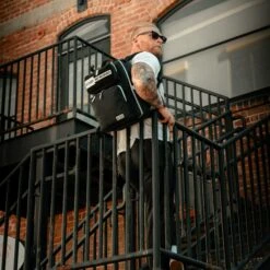 15L Backpack Alpha Black White Accents 24 15L Backpack Alpha Black White Accents -Fashion bags 5