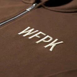 Mocha Brown Zip Up Hoodie -Fashion bags 52D98C27 3431 479F 8853 49F68D6E6E35