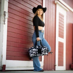 20L Mini Duffle Bag Black White Cow -Fashion bags 553B2EB2 2CB4 4815 9DFD 693713DC489F