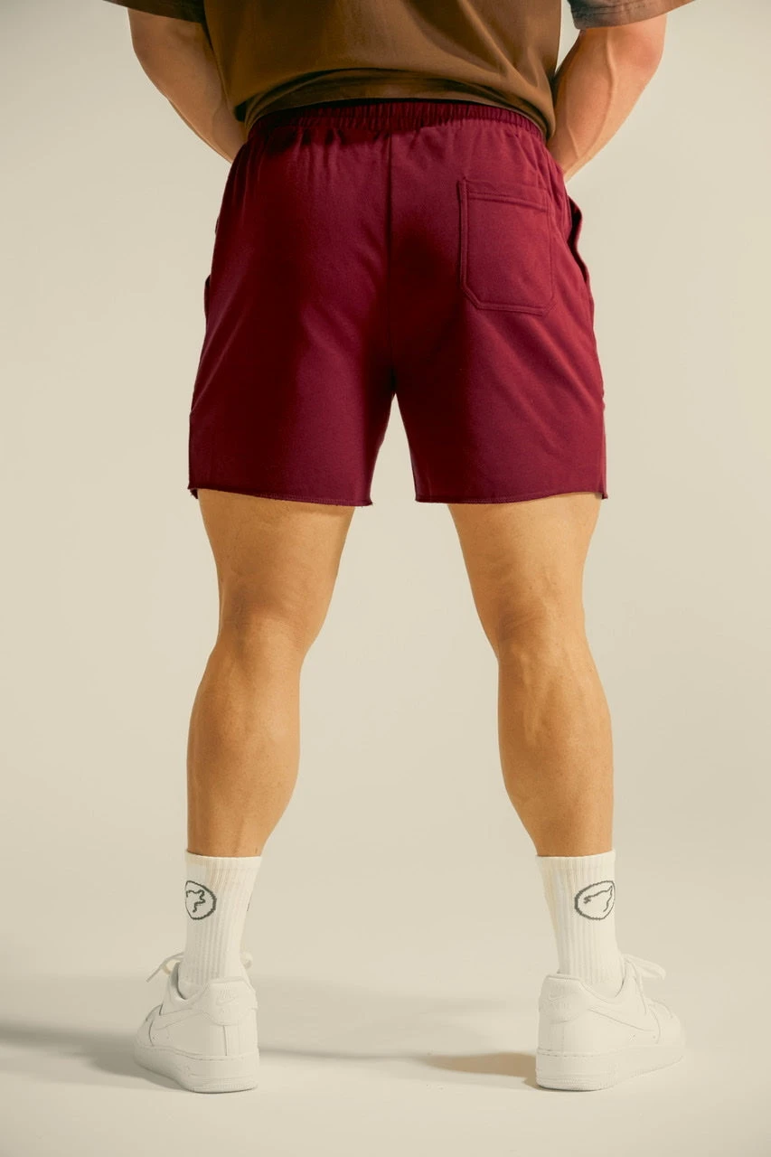 Men's Varsity Shorts Crimson Red 3 Men's Varsity Shorts Crimson Red - Image 3