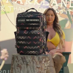 35L Backpack Fashion Cross Pattern -Fashion bags 5D173074 B911 4E33 8C84 7BBA00C2F7B8