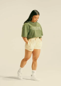 Women's Varsity Cropped Tee Moss Green -Fashion bags 6EAC7EB5 F9A8 492A B93E BC72105AFCCA
