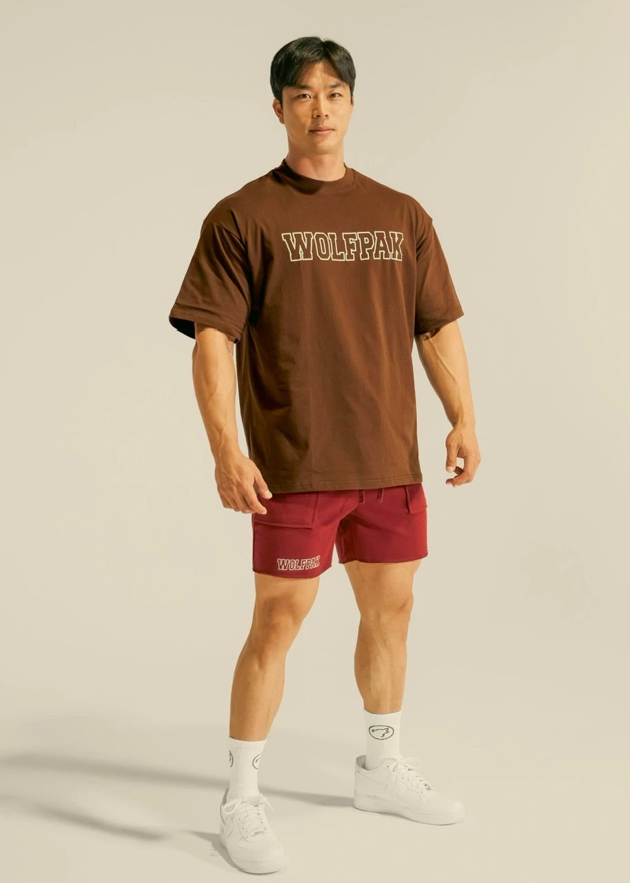 Men's Varsity Tee Mocha Brown 3 Men's Varsity Tee Mocha Brown - Image 3