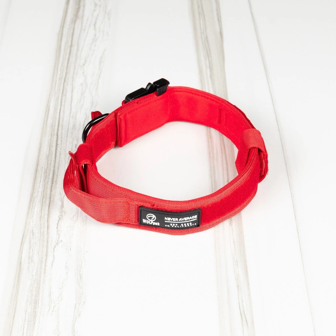 Tactical Nylon Dog Collar Elite Red 10 Tactical Nylon Dog Collar Elite Red - Image 10