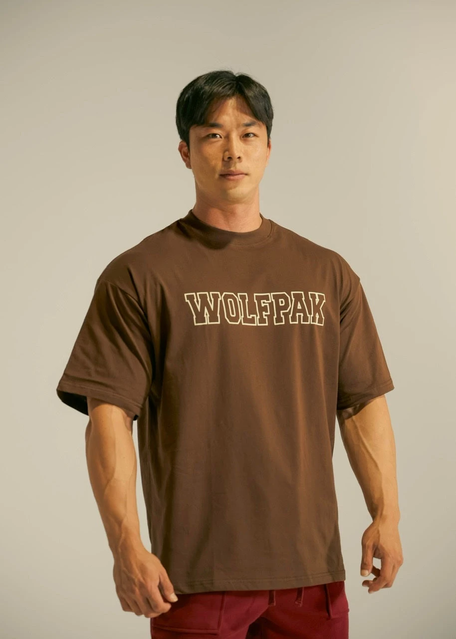 Men's Varsity Tee Mocha Brown 1 Men's Varsity Tee Mocha Brown