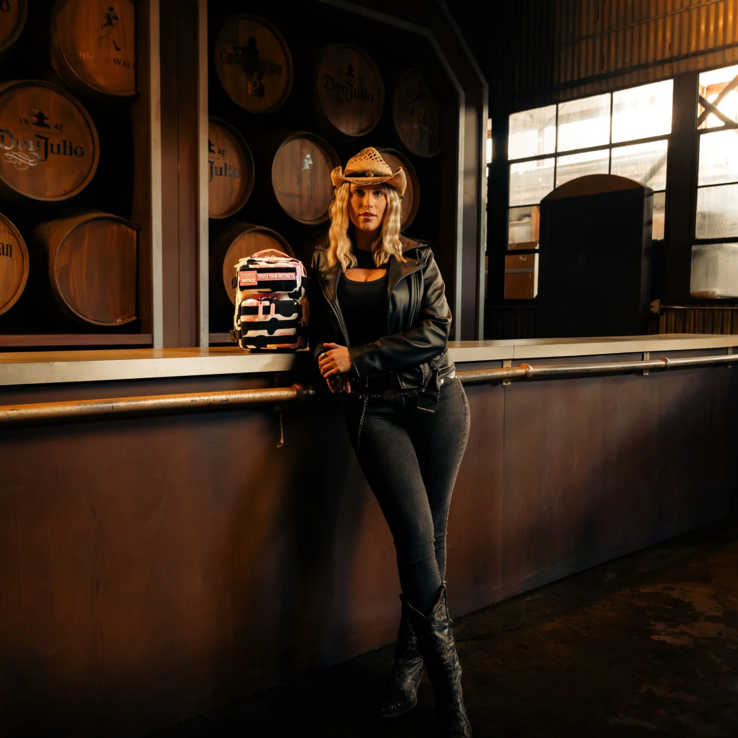 9L Backpack Mini Pink Black Cow 5 9L Backpack Mini Pink Black Cow - Image 5