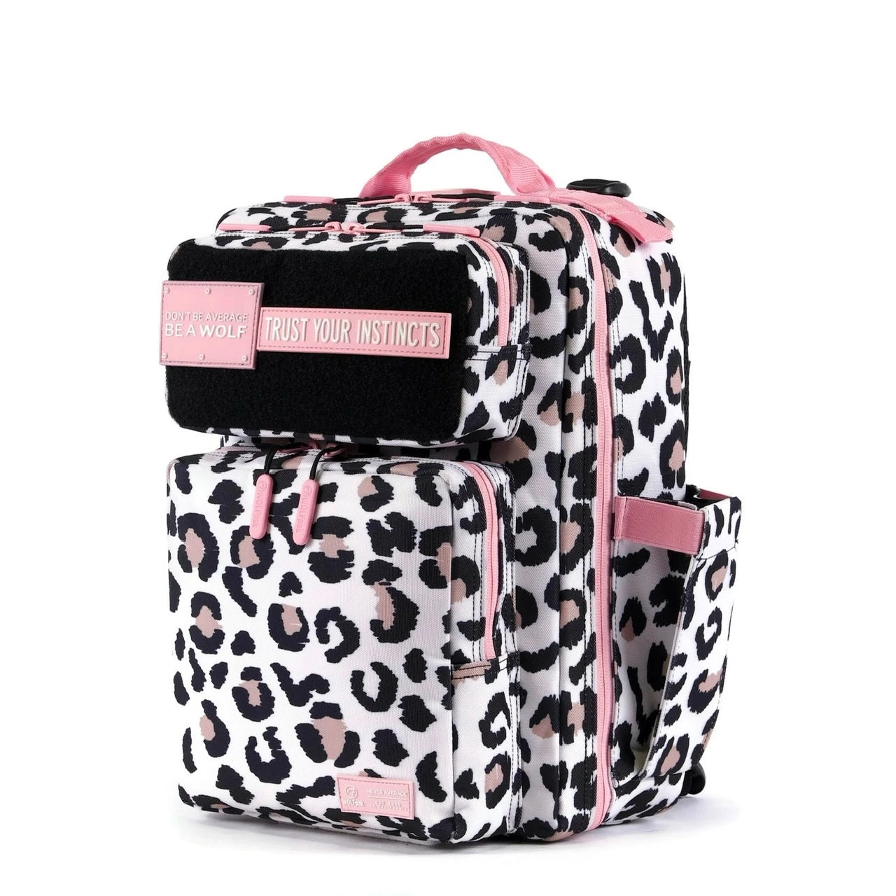 15L Backpack Leopard Pink Zip 2 15L Backpack Leopard Pink Zip - Image 2