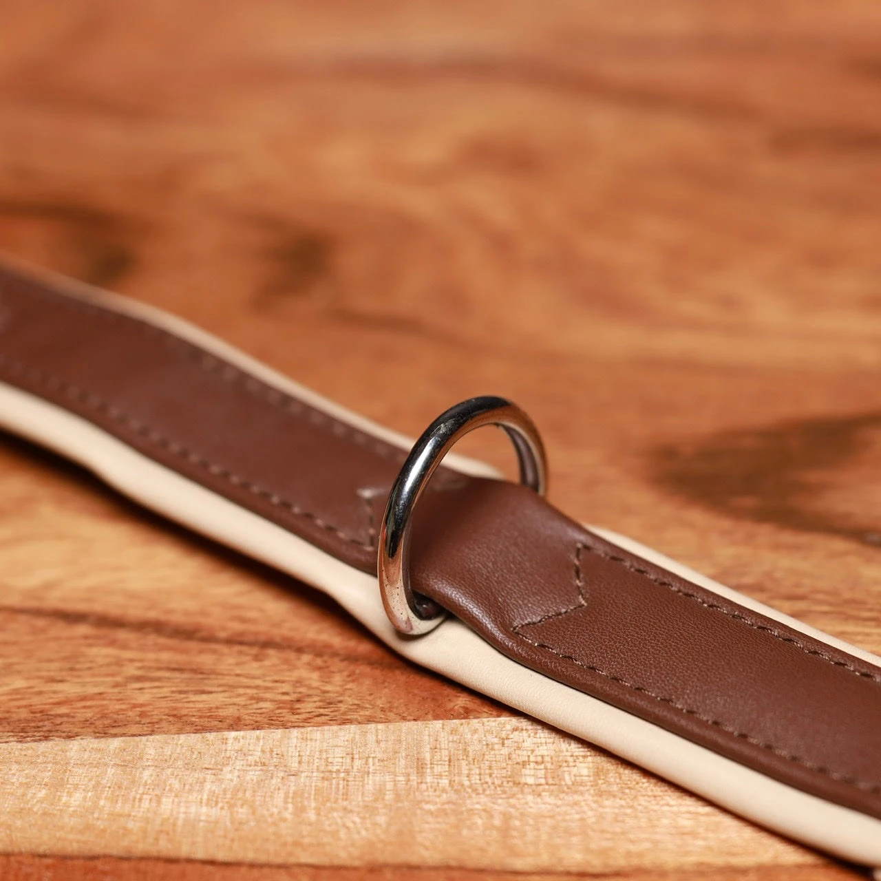 Luxury Dog Collar Sepia Brown & Neutral 4 Luxury Dog Collar Sepia Brown & Neutral - Image 4