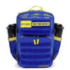 35L Backpack Blue Yellow Accents