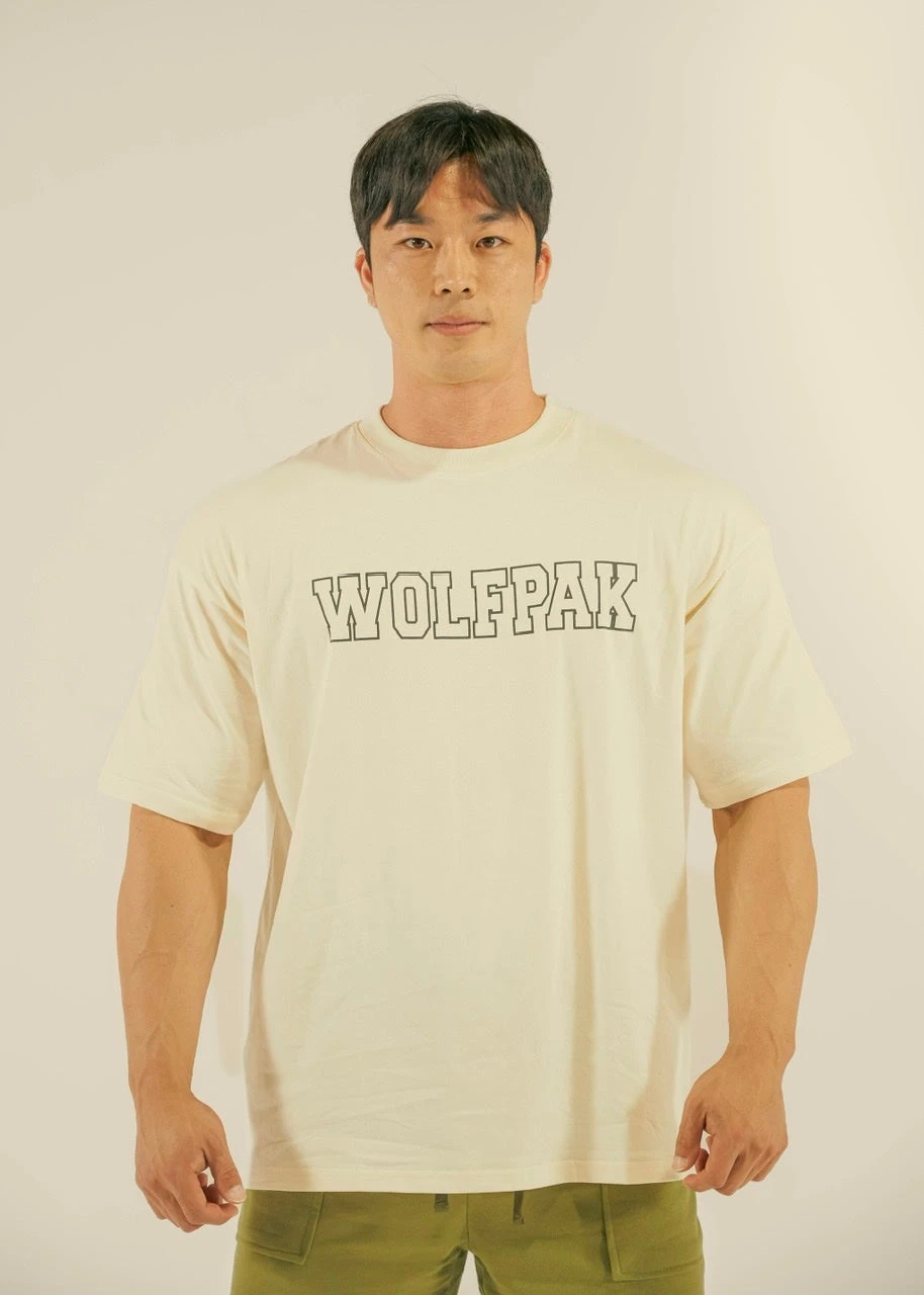 Men's Varsity Tee Cream 2 Men's Varsity Tee Cream - Image 2