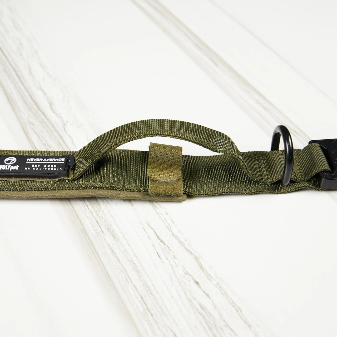 Tactical Nylon Dog Collar Green 5 Tactical Nylon Dog Collar Green - Image 5