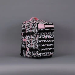 35L Backpack Leopard Pink Zip -Fashion bags BF738765 739A 407B A63A BCDE38EF4ECE