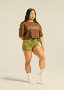 Women's Varsity Cropped Tee Mocha Brown 14 Women's Varsity Cropped Tee Mocha Brown -Fashion bags C52B9C99 7BBC 4516 86F7 9045101AA0FE