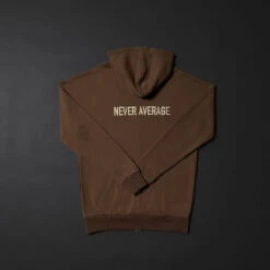 Mocha Brown Zip Up Hoodie -Fashion bags CE0304BC D655 4F31 AA05 D7A29DD95A0C