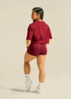 Women's Varsity Shorts Crimson Red -Fashion bags DEDEC820 170D 4D60 A903 ED515688B5E6