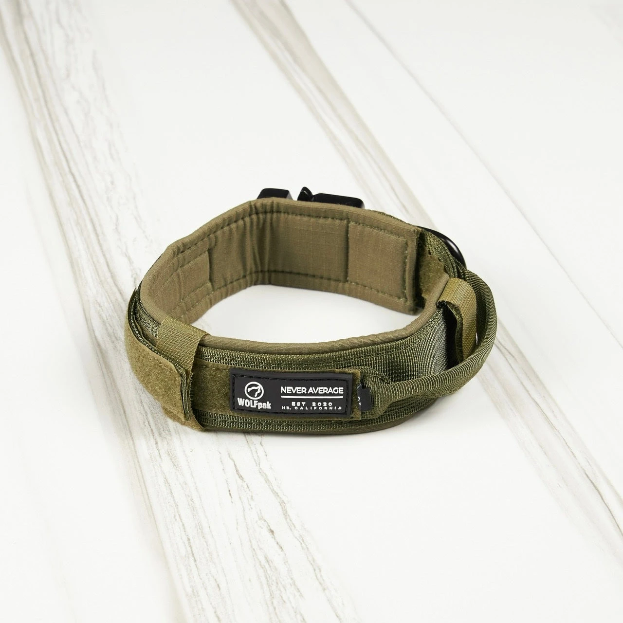 Tactical Nylon Dog Collar Green 7 Tactical Nylon Dog Collar Green - Image 7