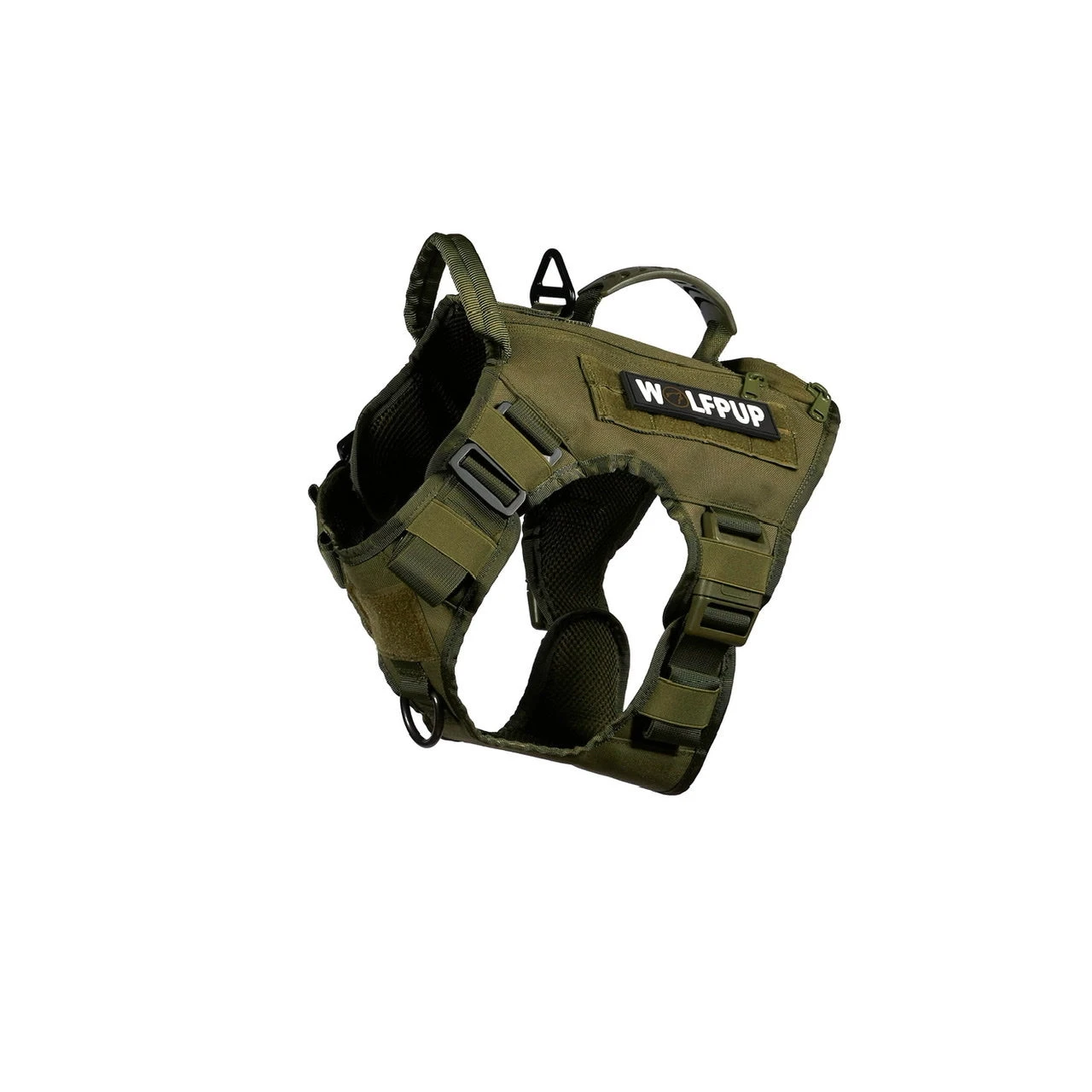 OD Green Tactical Dog Vest Harness 1 OD Green Tactical Dog Vest Harness