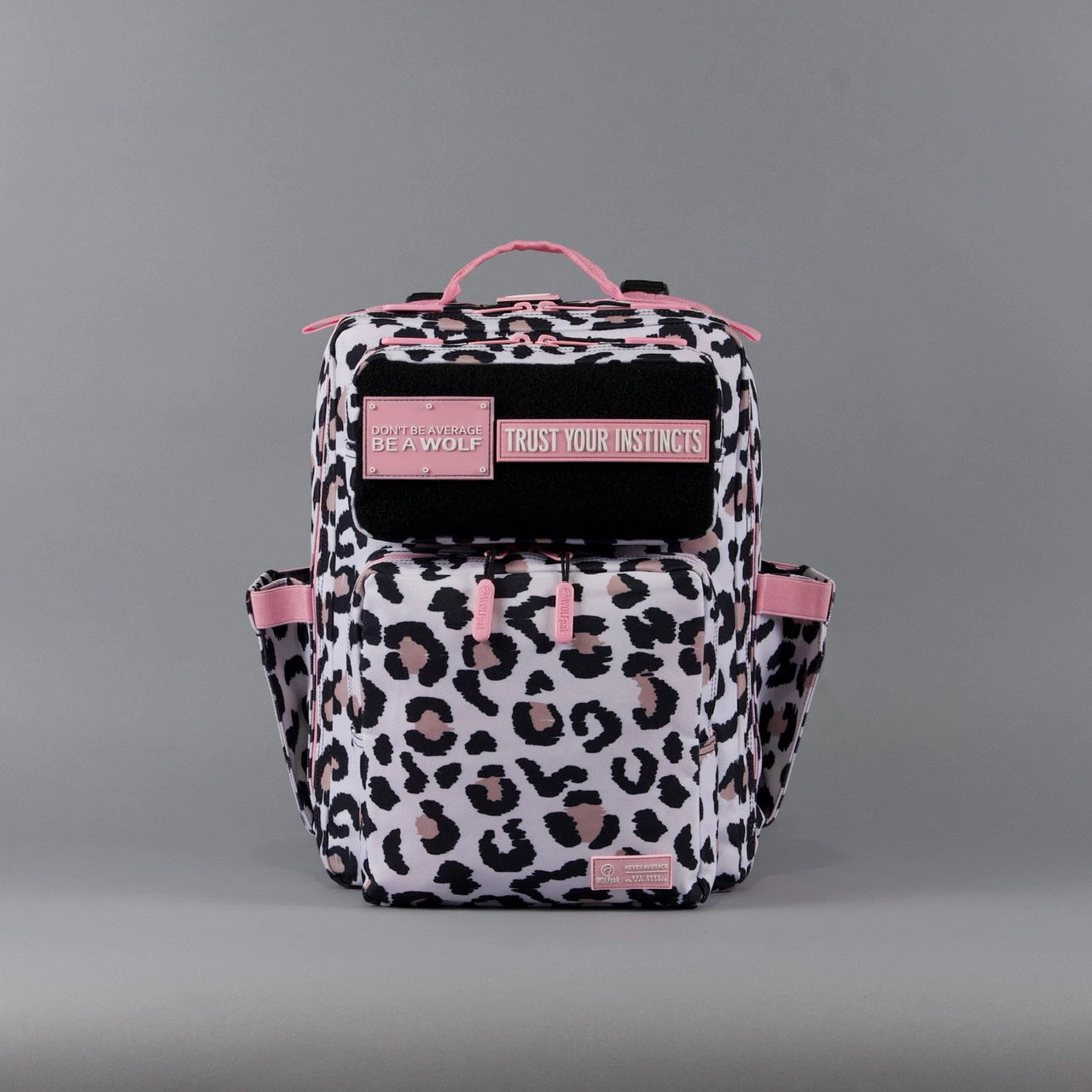 15L Backpack Leopard Pink Zip 6 15L Backpack Leopard Pink Zip - Image 6