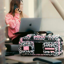 40L Ultimate Duffle Bag Leopard Pink Zip -Fashion bags F3F51FAD 0428 4A85 BBEA 8241890AAB5C
