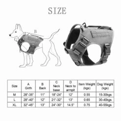 Alpha Black Tactical Dog Vest Harness -Fashion bags IMG 3713