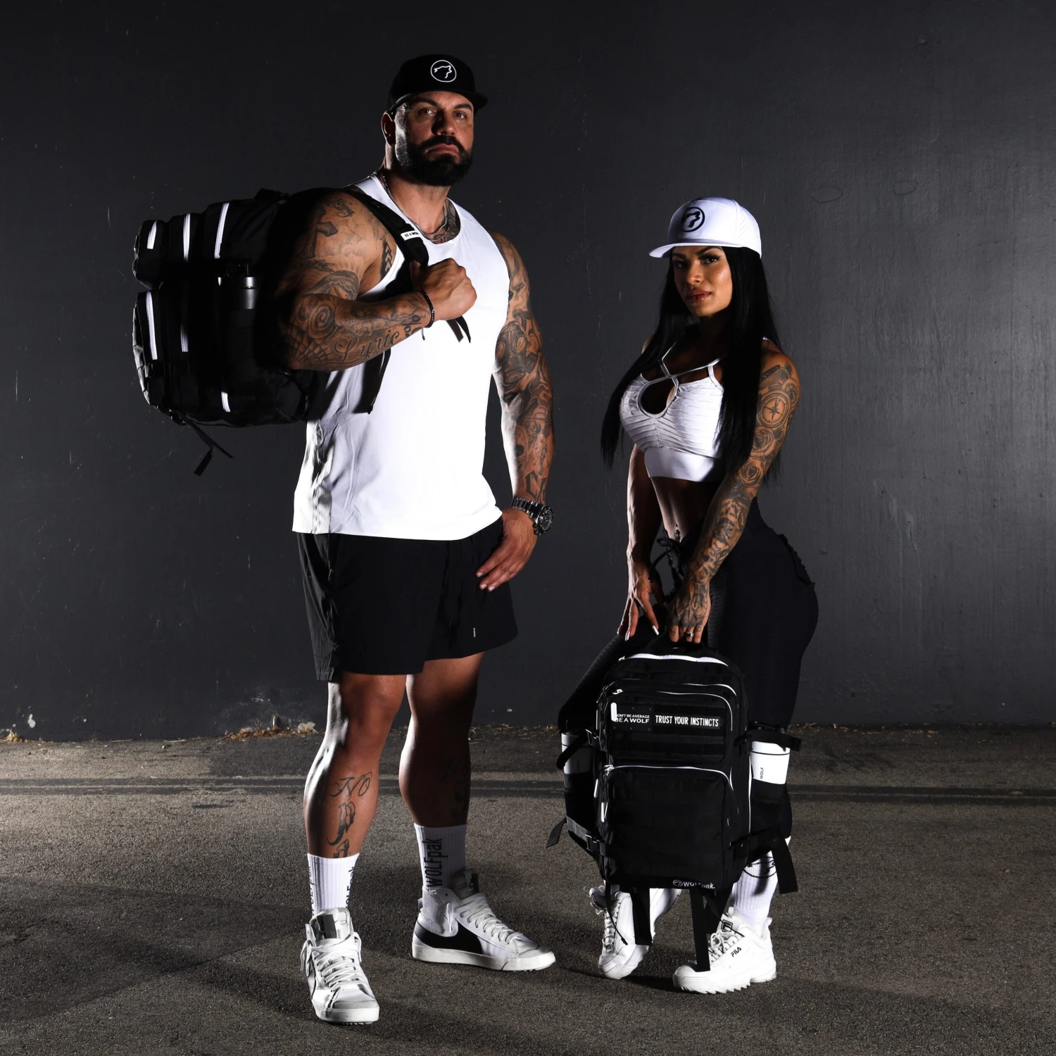 35L Backpack Alpha Black White Accents 4 35L Backpack Alpha Black White Accents - Image 4