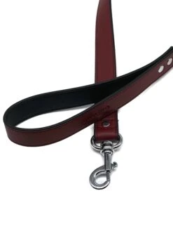 Luxury Dog Leash Burgundy Red & Black 5 Luxury Dog Leash Burgundy Red & Black -Fashion bags LuxuryLeadRed Black2
