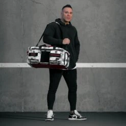 40L Ultimate Duffle Bag Timber Wolf Savage Red -Fashion bags a7r00043 enhanced nr