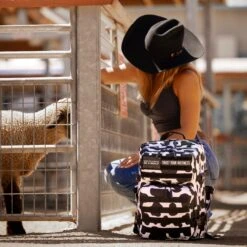 35L Black White Cow Print Meal Prep Management -Fashion bags a7r01576 enhanced nr