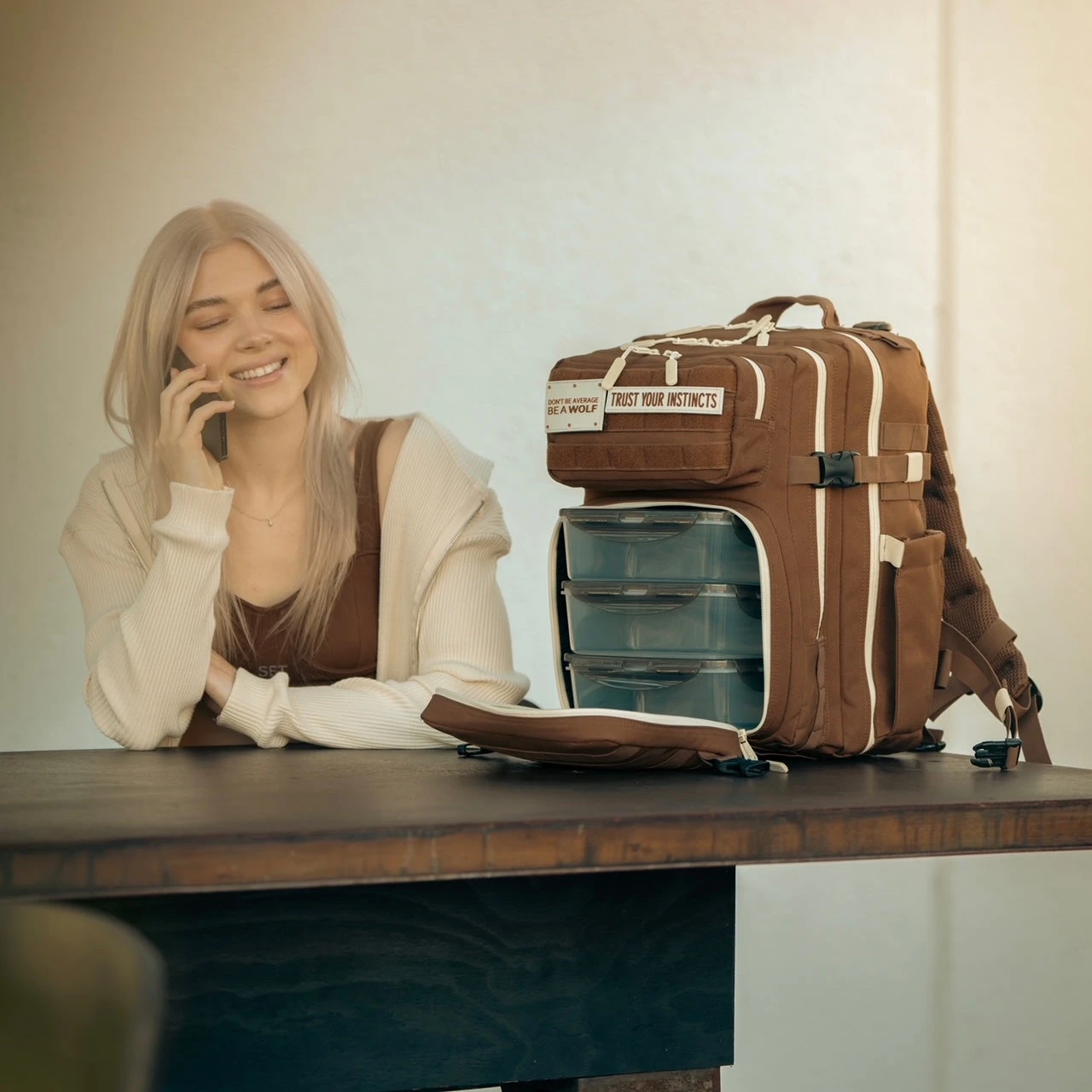 35L Mocha Brown Meal Prep Management 4 35L Mocha Brown Meal Prep Management - Image 4