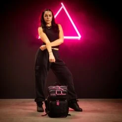 25L Backpack Black Neon Pink -Fashion bags image 183289af c32a 4d69 85f2 6a819eeeedea