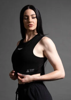 Women's Script Cropped Tank -Fashion bags image b7ef885a 58ac 4376 a959 de486d3c3da4