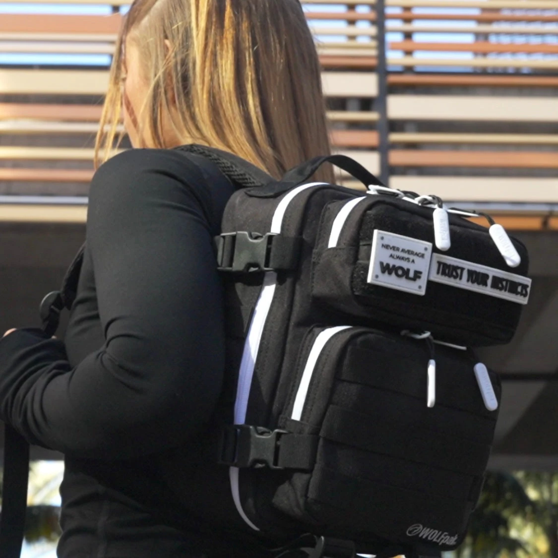 9L Backpack Mini Alpha Black White Accents 5 9L Backpack Mini Alpha Black White Accents - Image 5